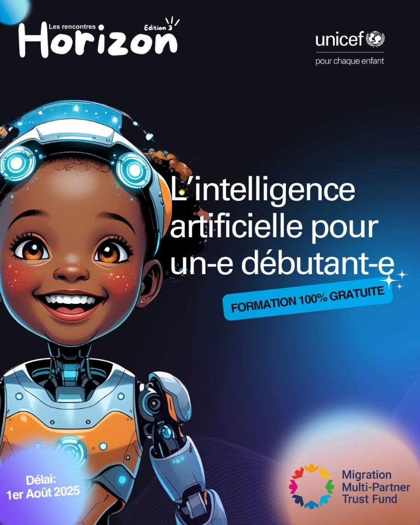 Formation gratuite à l’intelligence artificielle avec l’UNICEF Togo
